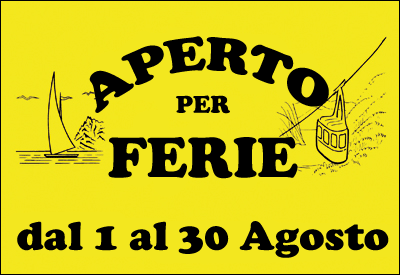 locandina aperti per ferie