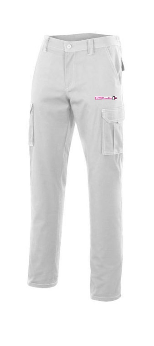 pantalone lavoro bianco