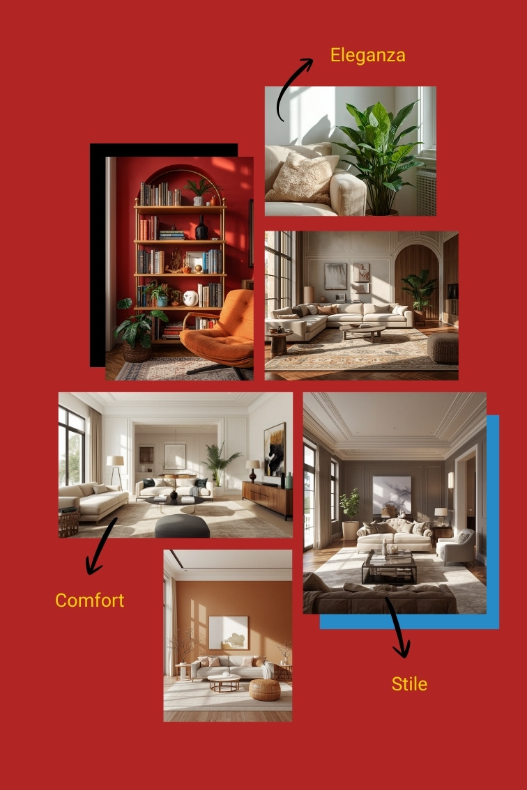 Interni eleganti e moderni: il risultato che puoi visualizzare grazie alla consulenza colore e al rendering 3D